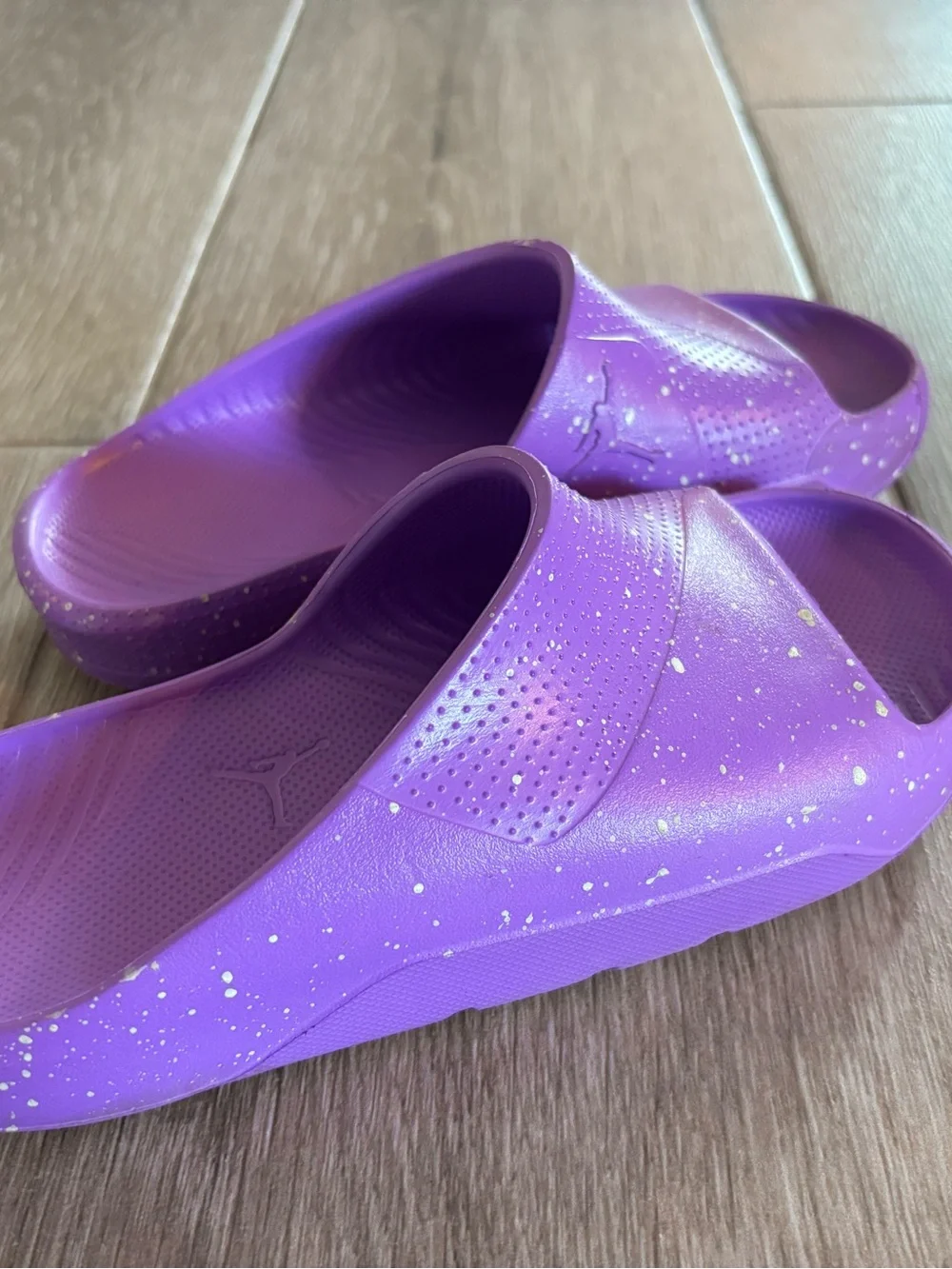 Jordan Brand- Purple Speckled Slide Sandal
